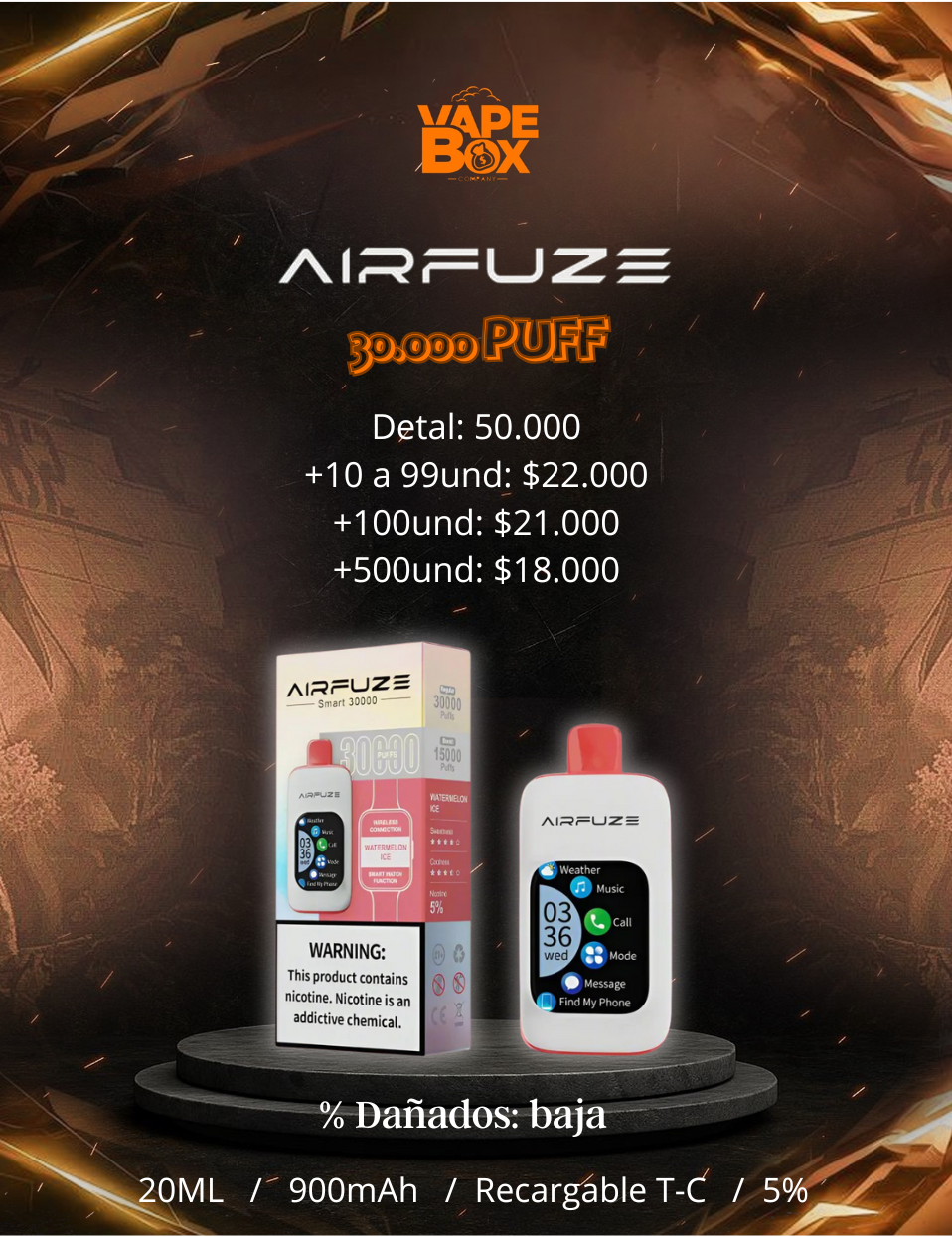 AIRFUZE 30.000 PUFF