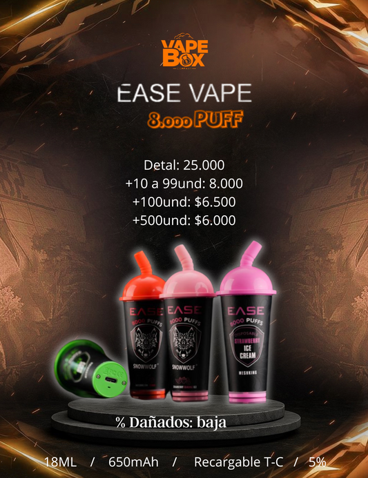 EASE 8.000 PUFF