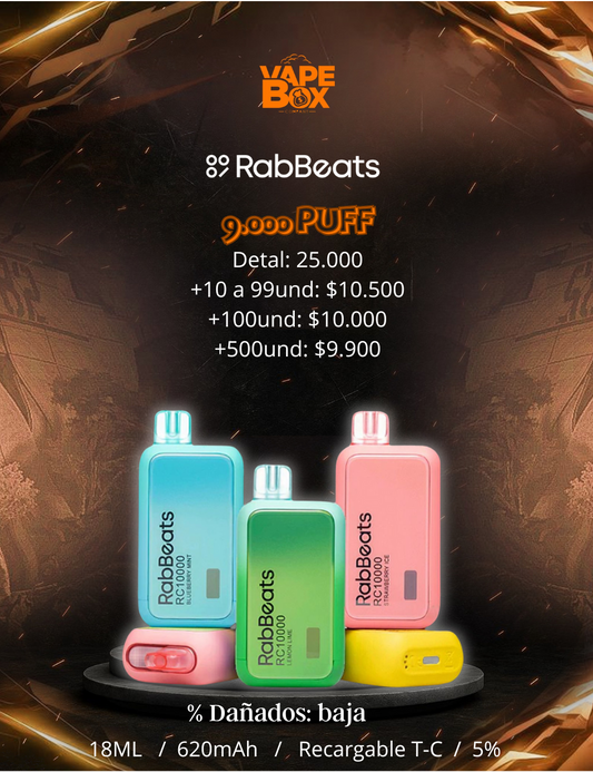 RABBEATS 9.000 PUFF