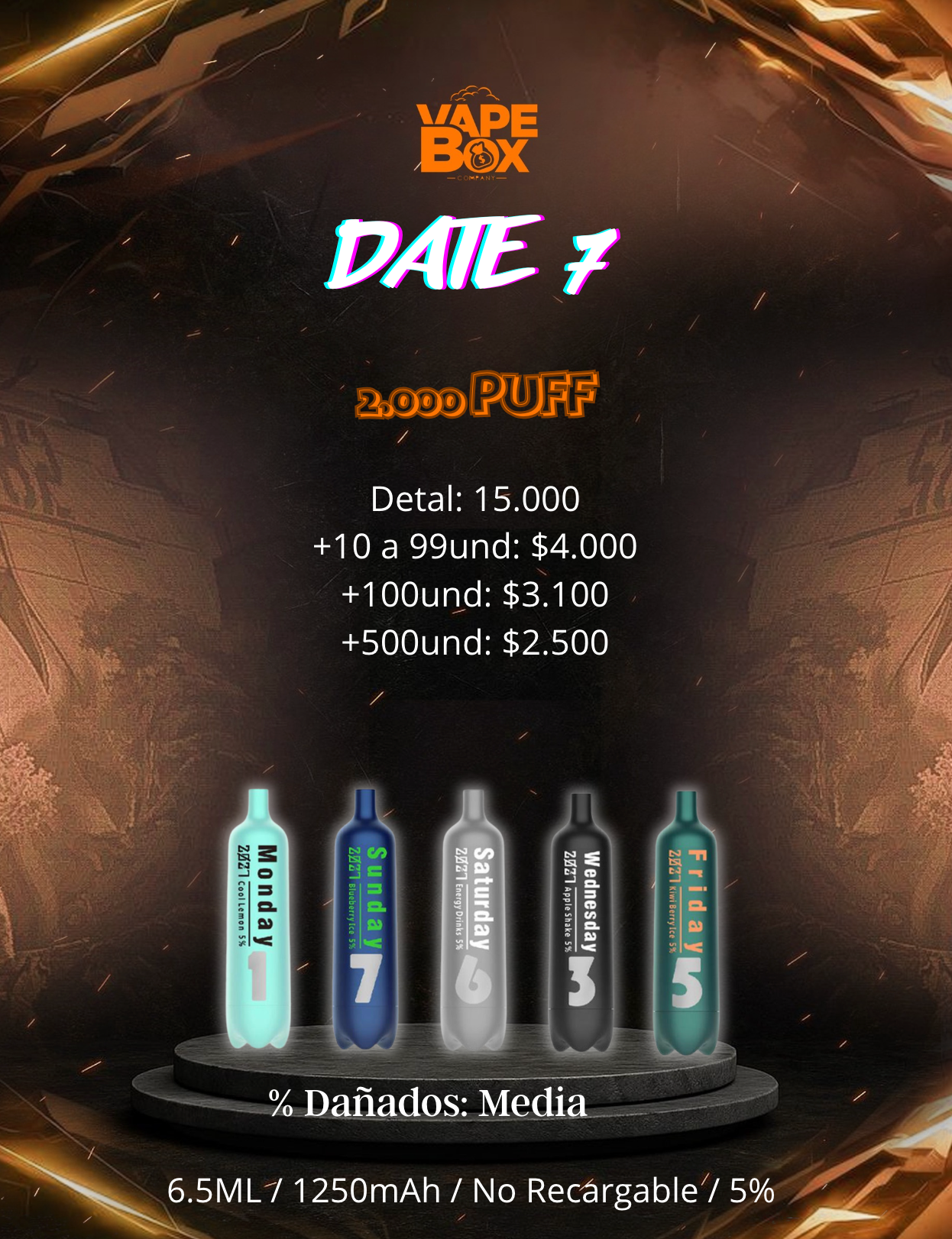 DATE 7 2.500 PUFF