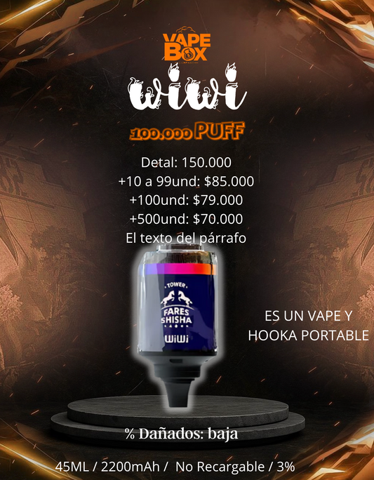 WIWI 100.000 PUFF